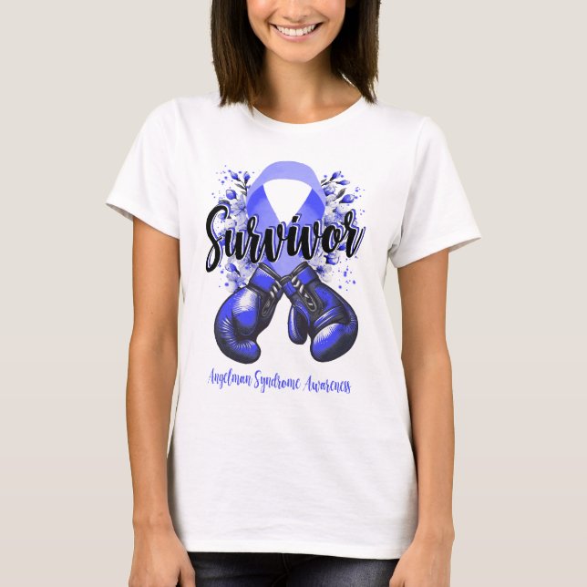 Blossom Angelman Syndrom Krieger Survivor T-Shirt (Vorderseite)