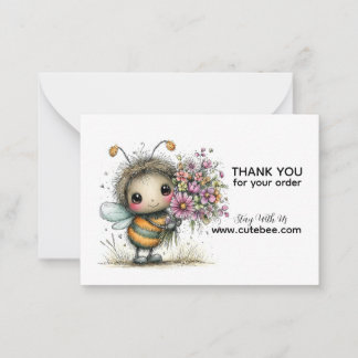 Blossom Bee Buddy Danke Mitteilungskarte