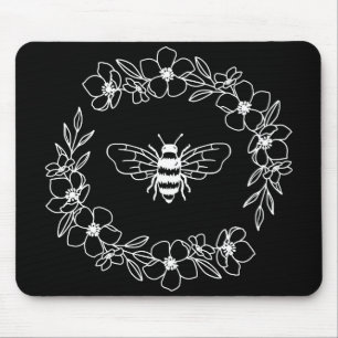 Blossom Beebreath in White Mouse Pad Mousepad