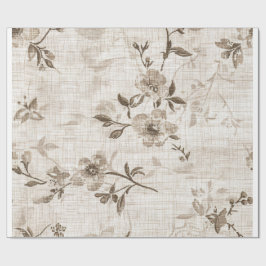 Blossom Beige Geschenkwrap Geschenkpapier