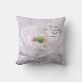 Blossom beruhigen mit einer Bibelbotschaft Kissen