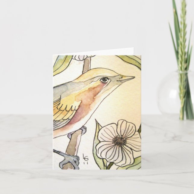 Blossom bird no. 1 note card karte (Vorderseite)