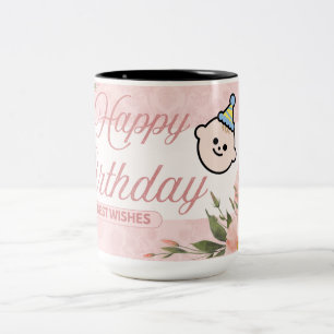 Blossom Birthday Zweifarbige Tasse