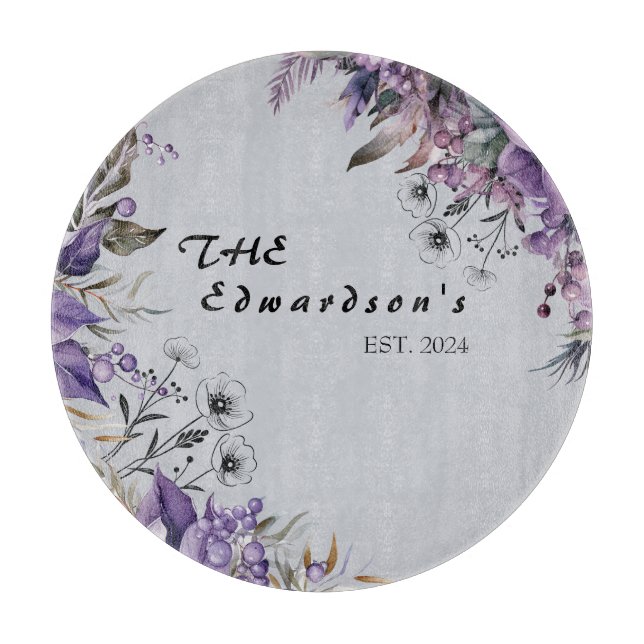 Blossom & Bloom: Blumengestelle Schneidebrett (Vorderseite)