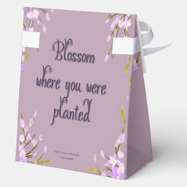 Blossom Blumen Mel Mae Schmidt Stationery Geschenkschachtel (Rückseite)