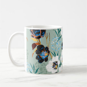 Blossom Botanisches Vintage-Blumenmuster Kaffeetasse