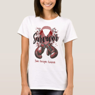 Blossom Brain Aneurysm Krieger Überlebender T-Shirt