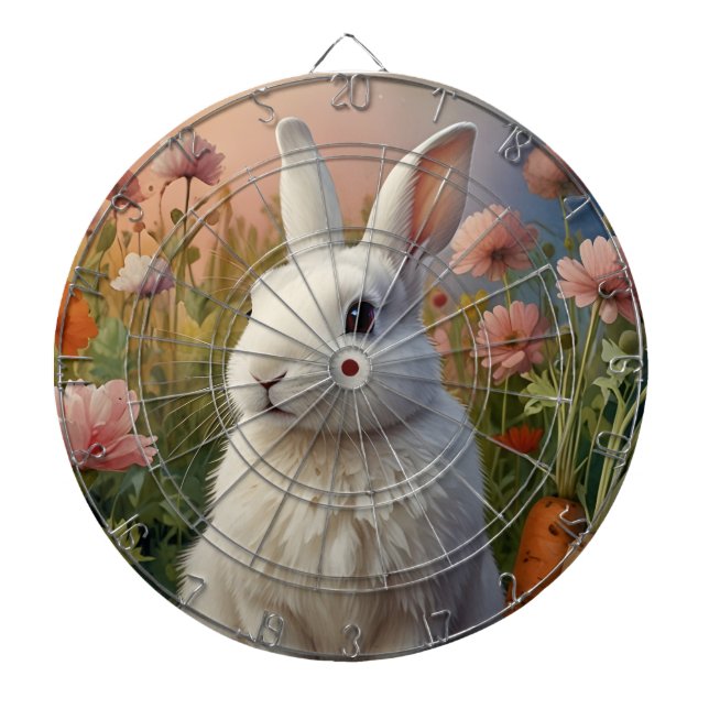 Blossom Bunny & Carrot Patch Dart Board Dartscheibe (vorne)