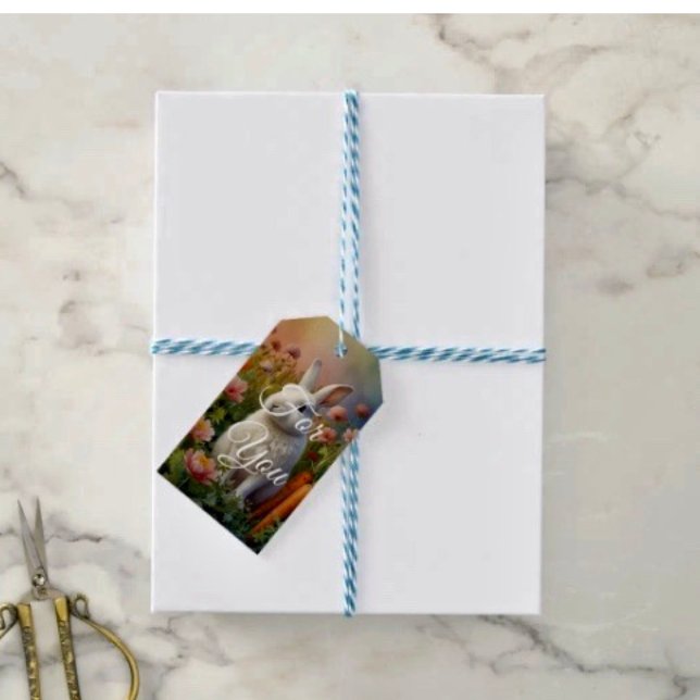 Blossom Bunny & Carrot Patch Geschenkanhänger (Von Creator hochgeladen)