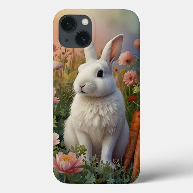 Blossom Bunny & Carrot Patch Handy-Fall Case-Mate iPhone Hülle (Rückseite)