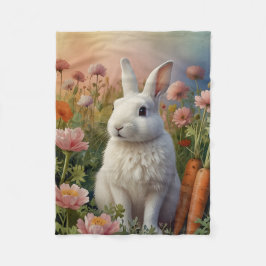 Blossom Bunny & Karottenfleck  Fleecedecke