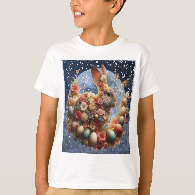 Blossom Bunny Ostern  T-Shirt (Vorderseite)