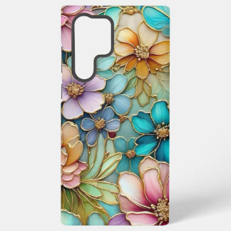 "Blossom Charm: Elegante florale Mobile Back Cover Samsung Galaxy Hülle
