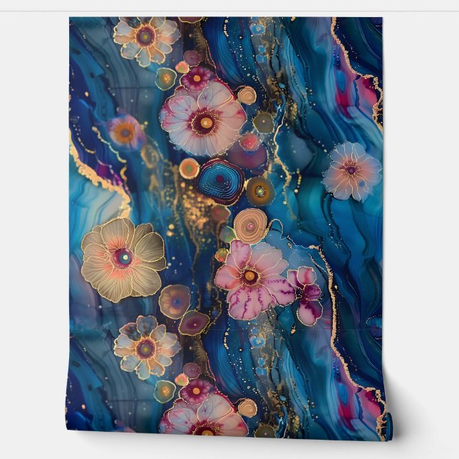 Blossom-Couture Botanical Tapete (Abrollen)