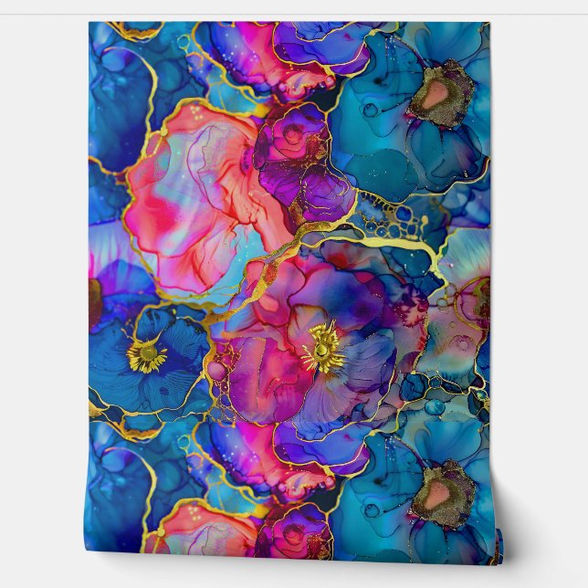 Blossom-Couture Botanical Tapete (Abrollen)