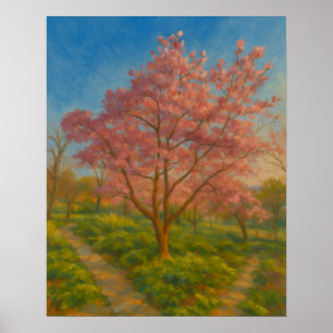 Blossom Crossroads - Frühjahrsgarten Poster