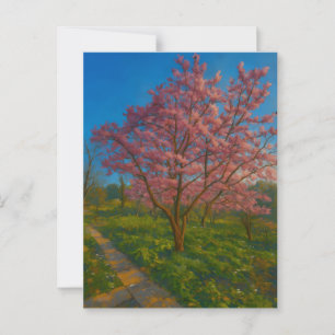 Blossom Crossroads - Frühjahrsgarten Postkarte