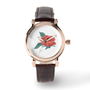Blossom der Rose Blume Armbanduhr