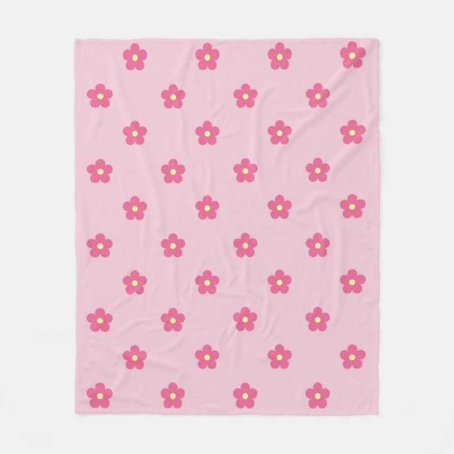 Blossom Dots Fleecedecke (Vorderseite)