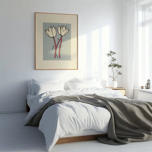 Blossom Duo: Einfache Eleganz im Blut Poster (Von Creator hochgeladen)