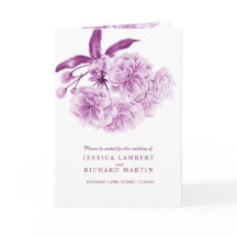 Blossom dusky lila Blütenfarbenhochzeit