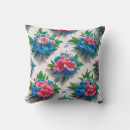 Blossom Elegante: Chic floral Muster Kissen