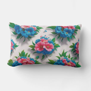 Blossom Elegante: Chic floral Muster Lendenkissen