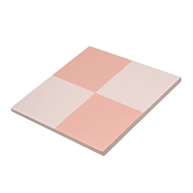 Blossom eleganter Lachs florale Fliesen Set Muster (Seite)