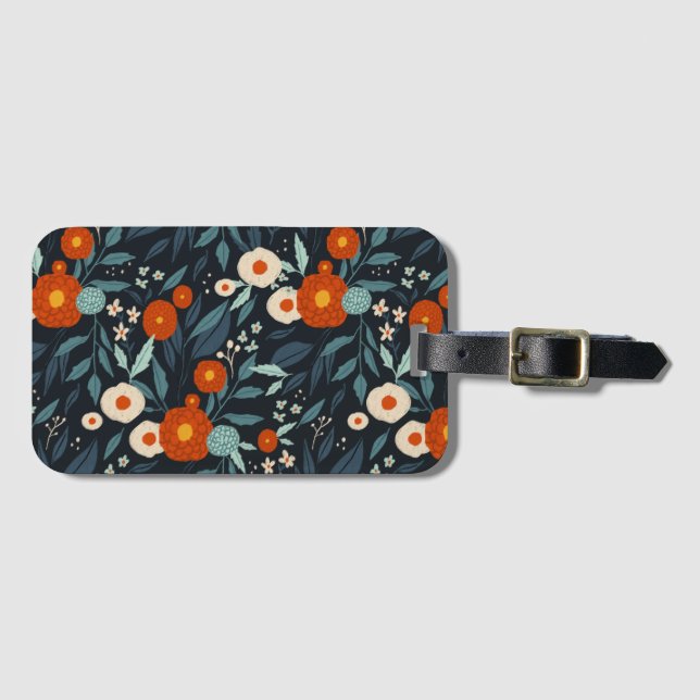 Blossom Floral Gepäckanhänger (Vorderseite (Horizontal))