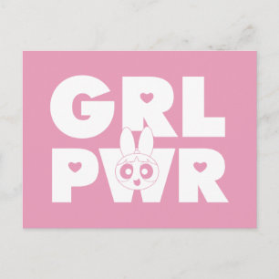 Blossom Girl Power Einladungspostkarte