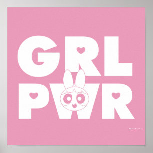 Blossom Girl Power Poster