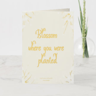 Blossom Goldkarte Mel Mae Schmidt Stationery