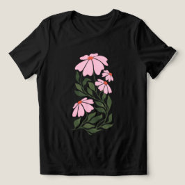 Blossom Grace Damen Abstract Floral T-Shirt Tri-Blend Shirt