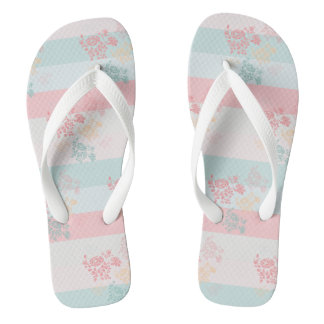 Blossom groene roze flip flops