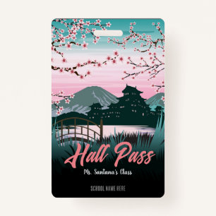 Blossom Hall Pass Abzeichen Ausweis