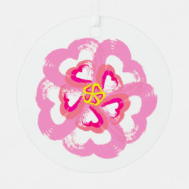 Blossom Hearts Metal Ornament