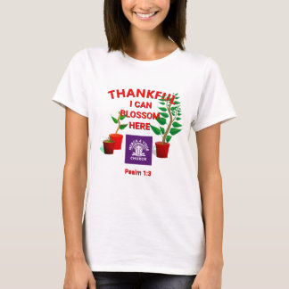 Blossom hier Christliche Kirche ADD LOGO gepflanzt T-Shirt