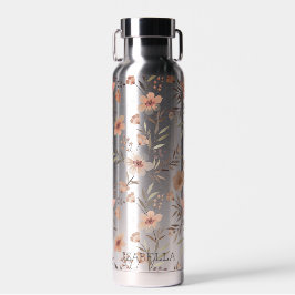 Blossom Hydration - Personalisierte Boho-Blumen Trinkflasche