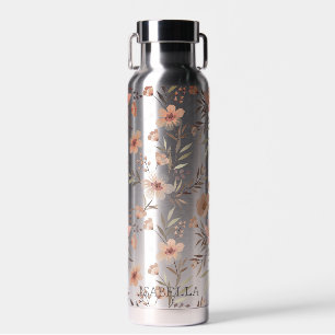 Blossom Hydration - Personalisierte Boho-Blumen Trinkflasche