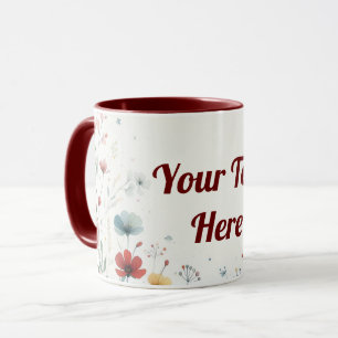 Blossom im Stil: Anpassbar Tasse