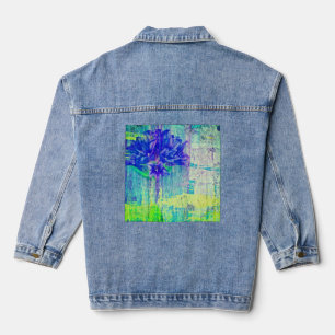 Blossom in Blauem Violett Jeansjacke