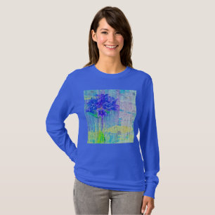Blossom in Blauem Violett T-Shirt