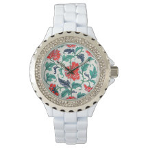 Blossom in der Zeit: Elegantes Rotes Blumengestein