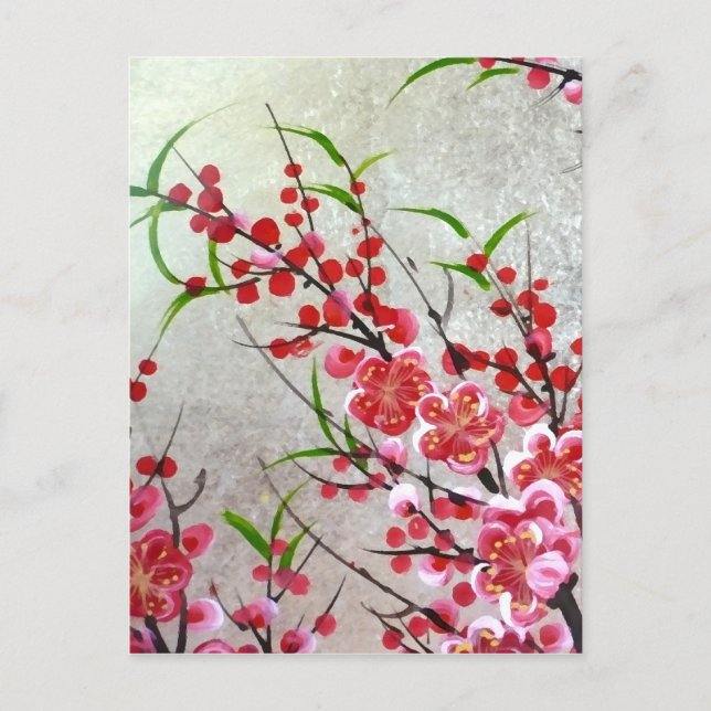 Blossom in Gold Postkarte (Vorderseite)