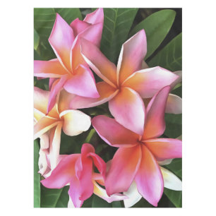 Blossom-Kranz von hellrosa Frangipani Tischdecke