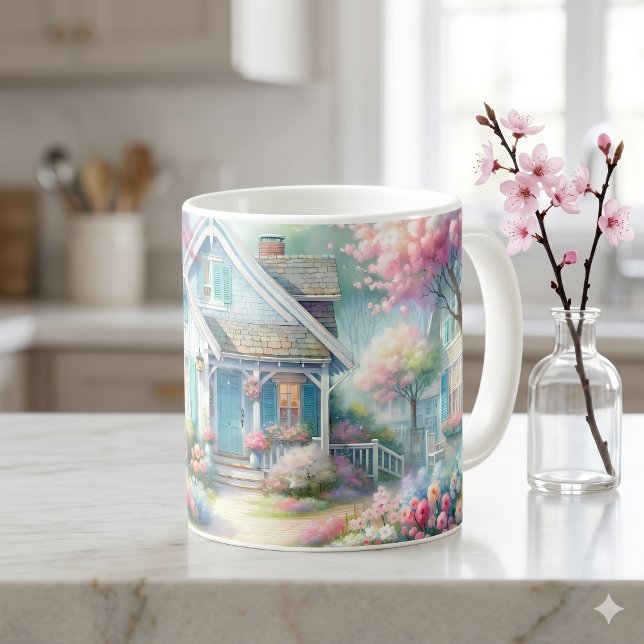 Blossom Lane Blue Cottage Garten Kaffeetasse (Blossom Lane Blue Cottage Garden Coffee Mug)