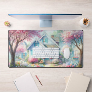 Blossom Lane Blue Cottage Garten Schreibtischunterlage