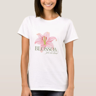 "Blossom & Loved"-Blumen-Grafik-T-Shirt T-Shirt