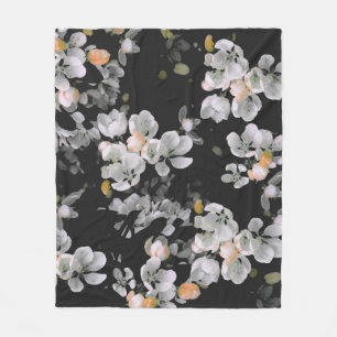 Blossom Nahtloses Vintages Muster Fleecedecke