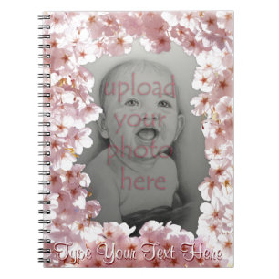 Blossom Notebook personalisieren Sie rosa Blume Bu Notizblock